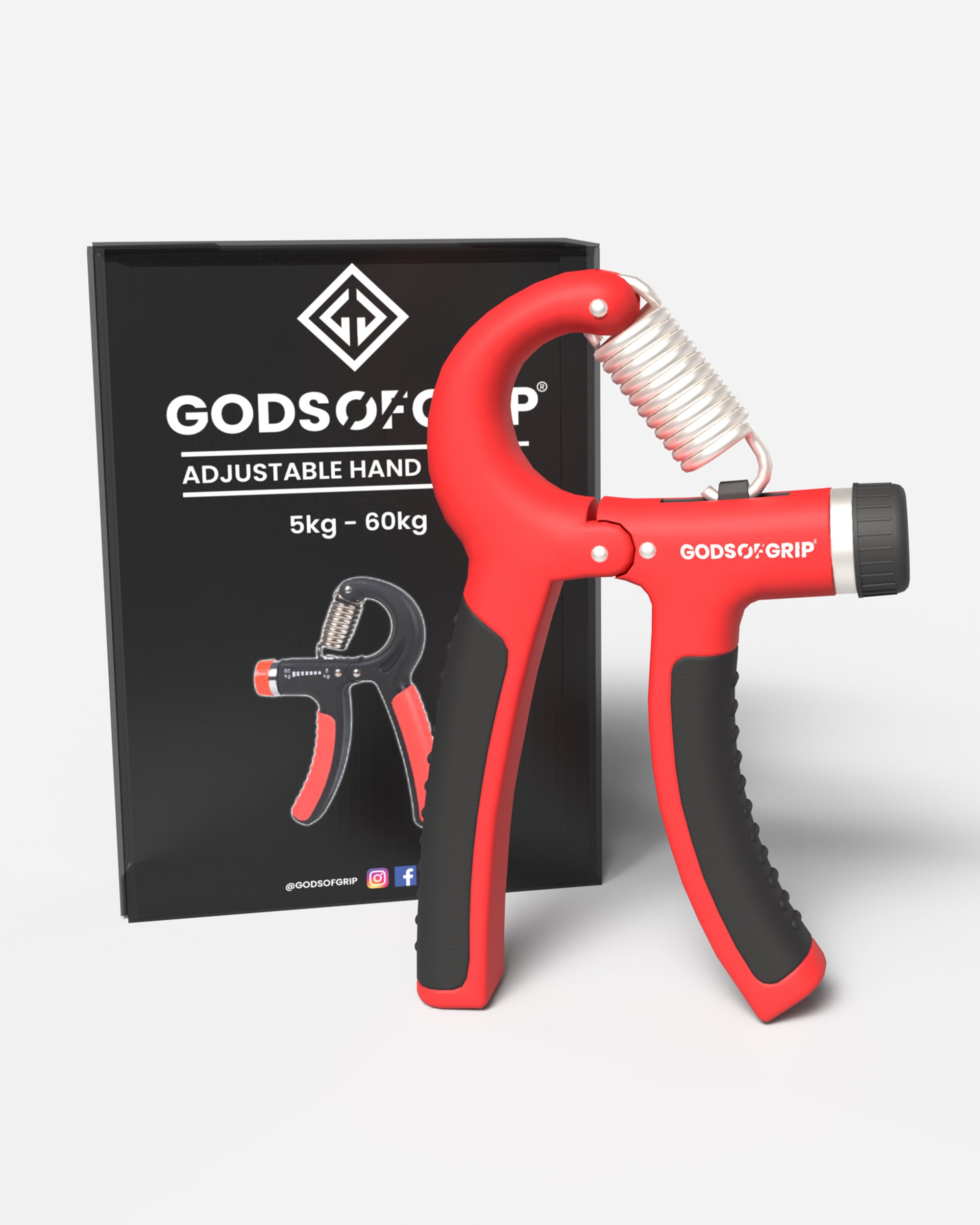 Adjustable Hand Gripper Red With Box