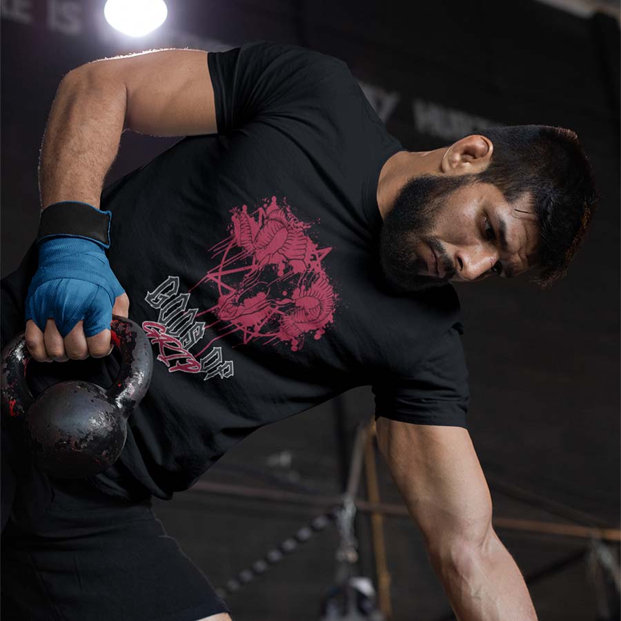 Satanic Gods Of Grip T-Shirt Model