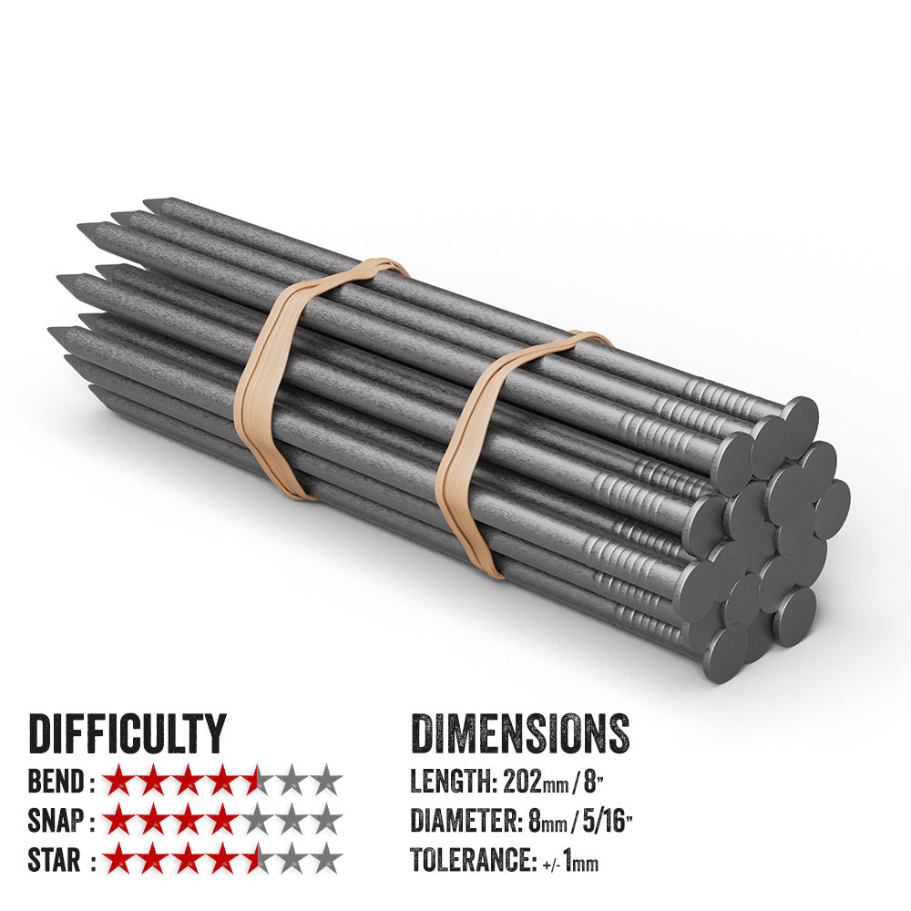 Galvanised Bending Nails - 4.5 Star Difficulty