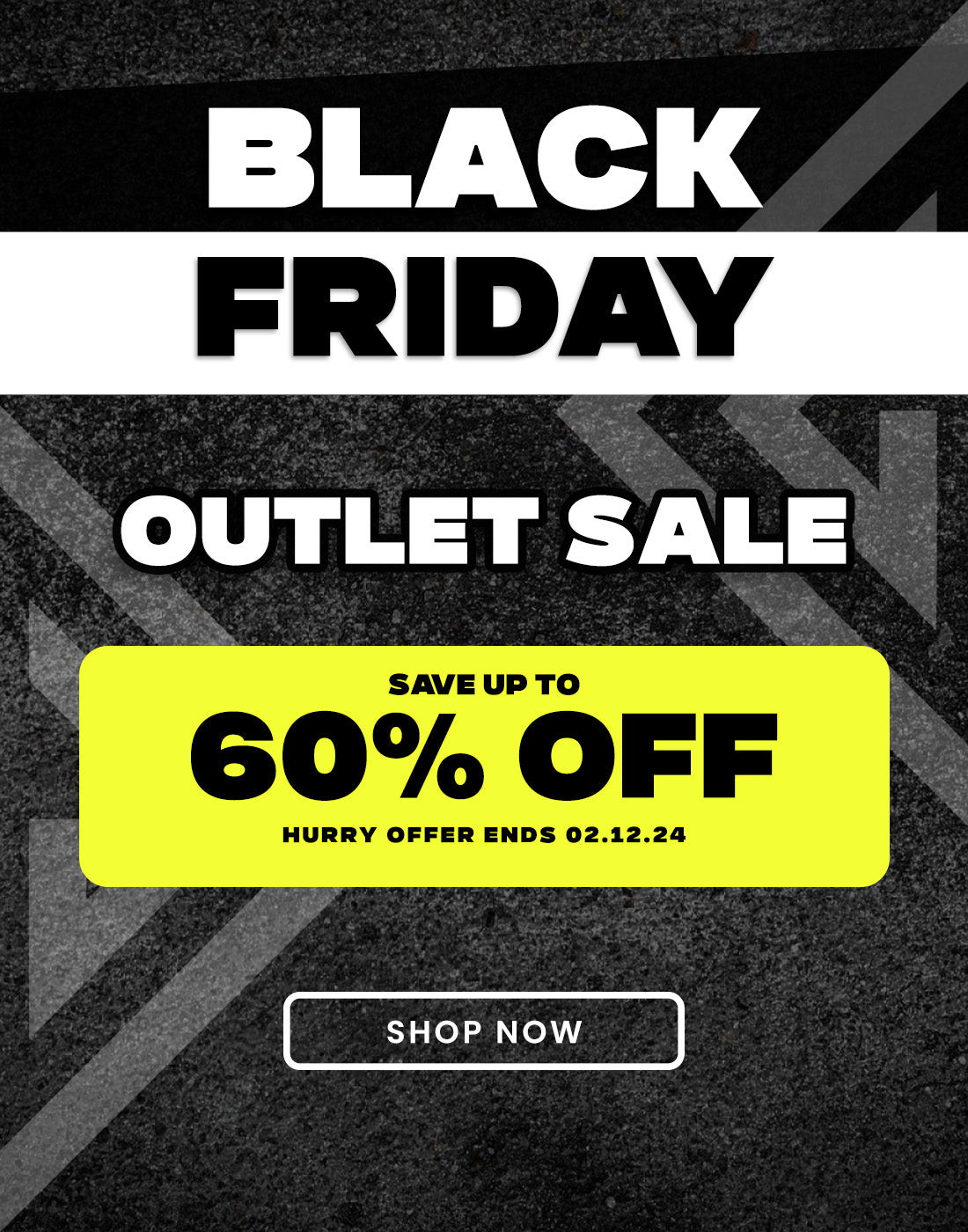 Outlet sale black friday 2024