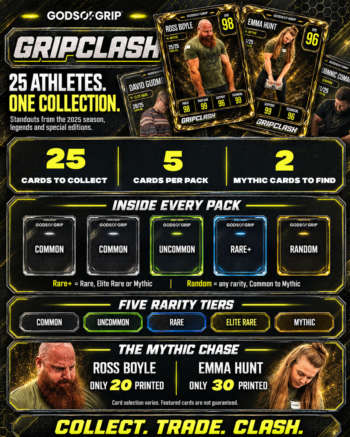 Grip Clash 2025 Trading Card Pack Info