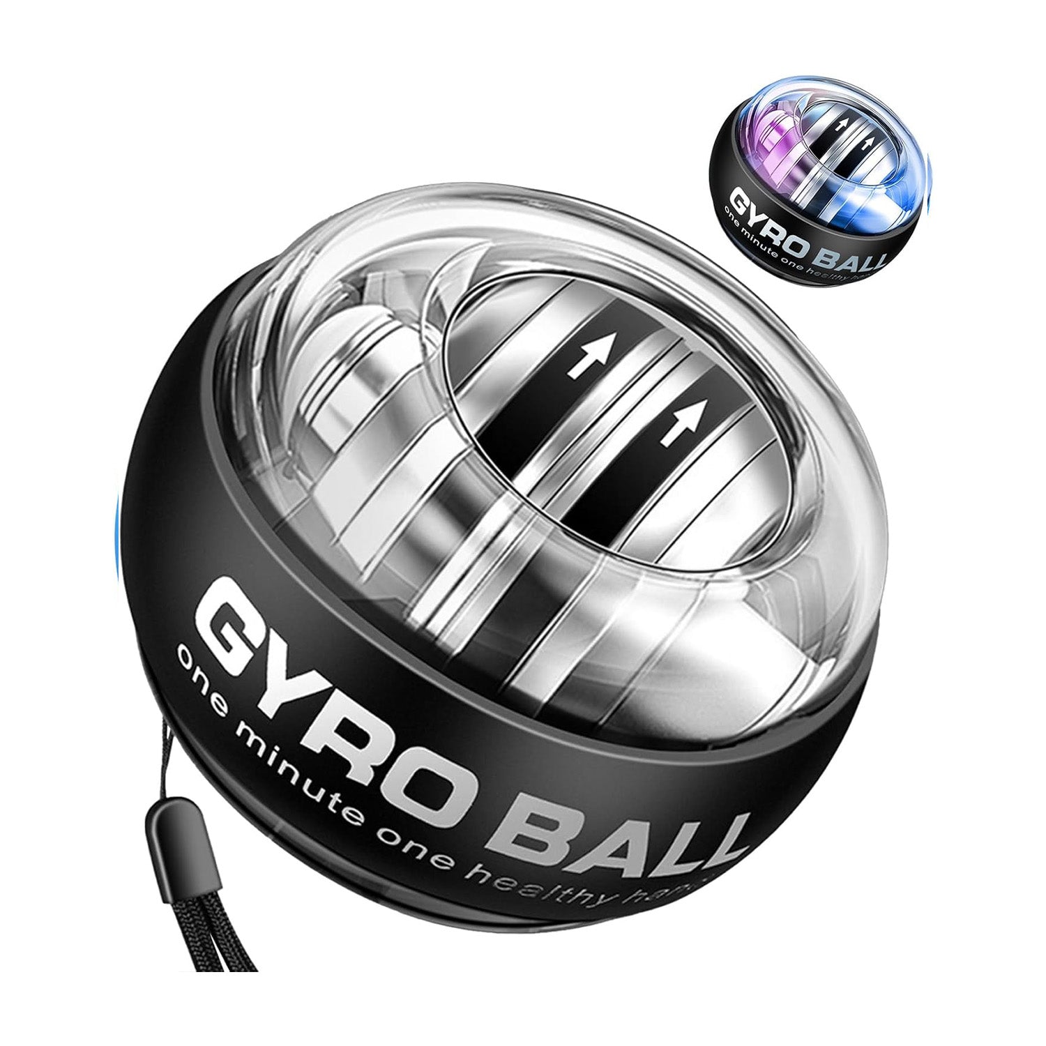 Gyro Ball Wrist Exerciser Black