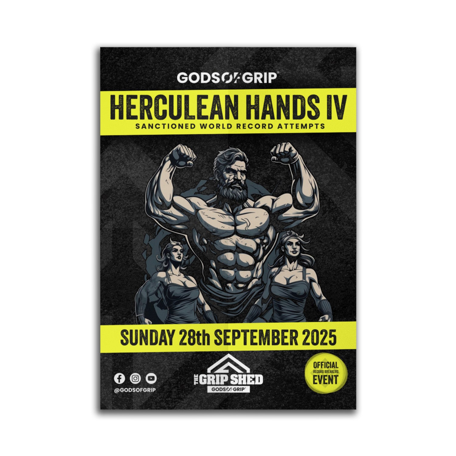 herculean hands poster