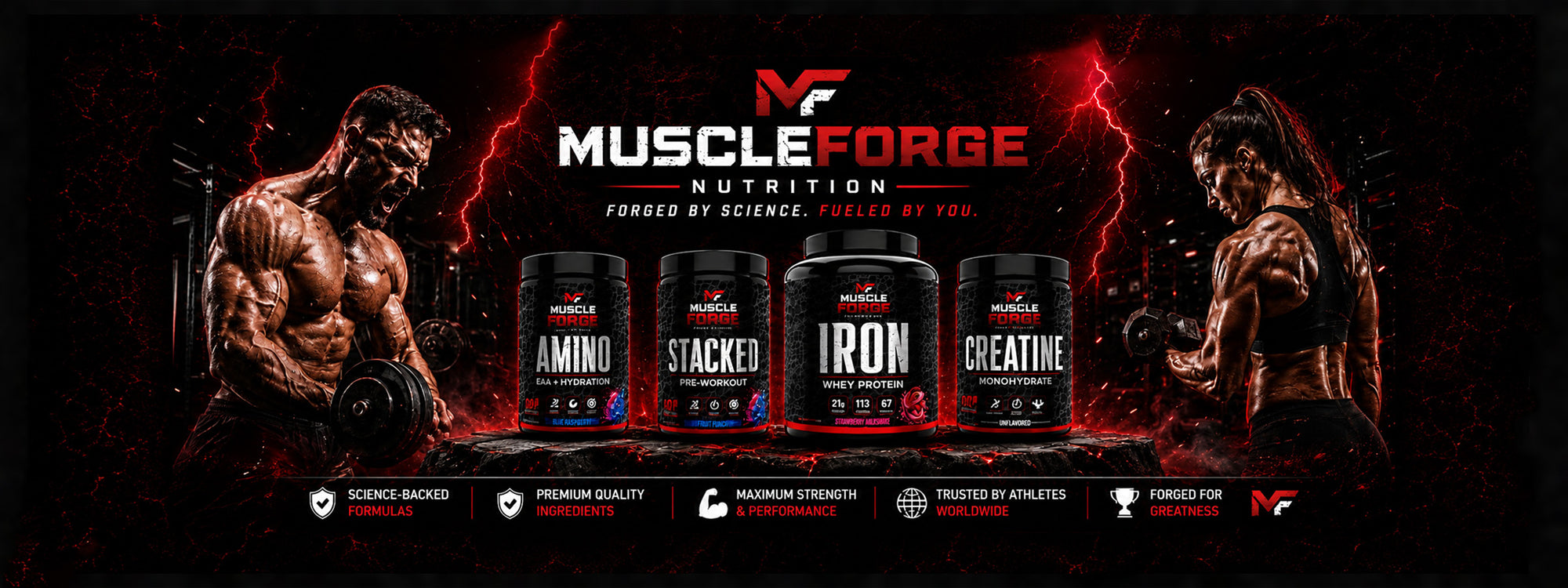 muscle forge supplements banner