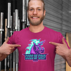 Unicorn Pride Gods Of Grip T-Shirt model
