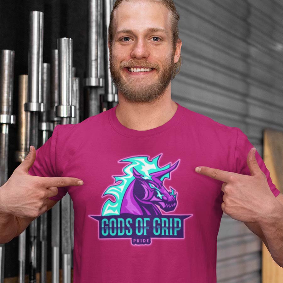 Unicorn Pride Gods Of Grip T-Shirt model