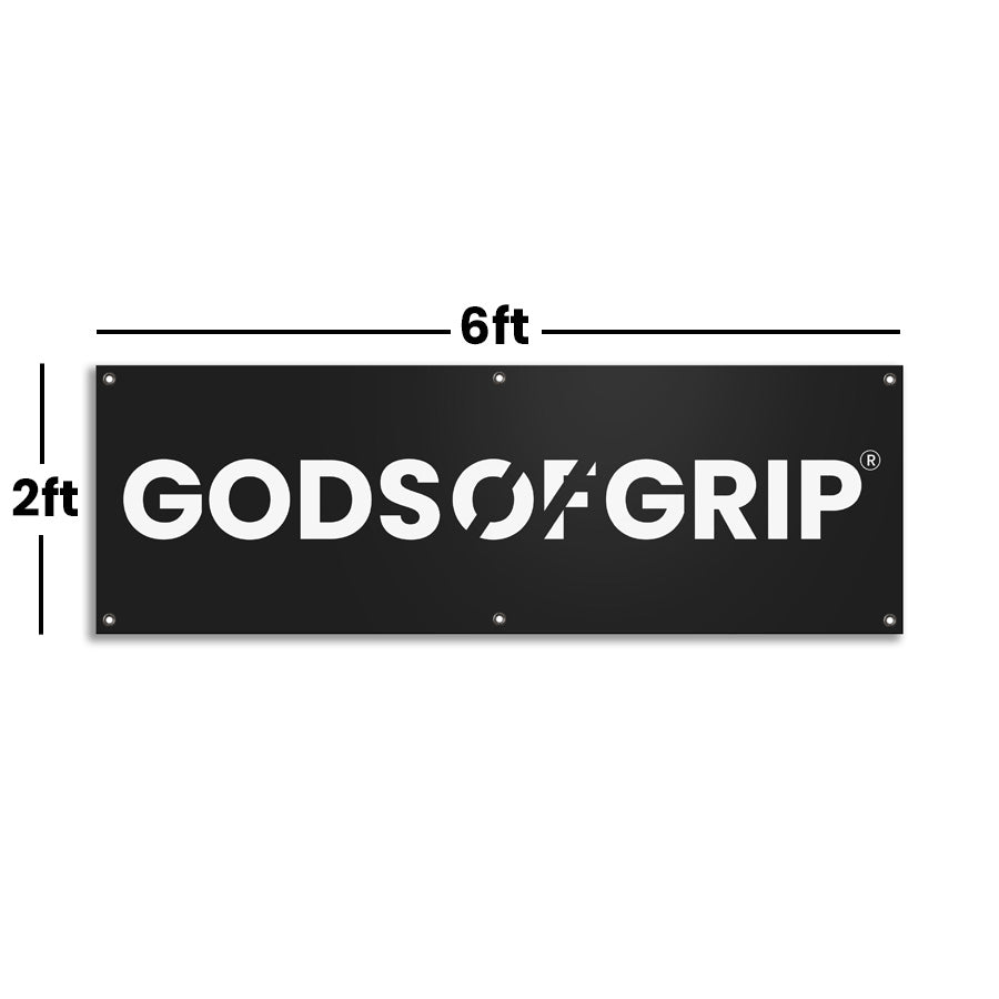 Gods Of Grip Horizontal Banner 6ft