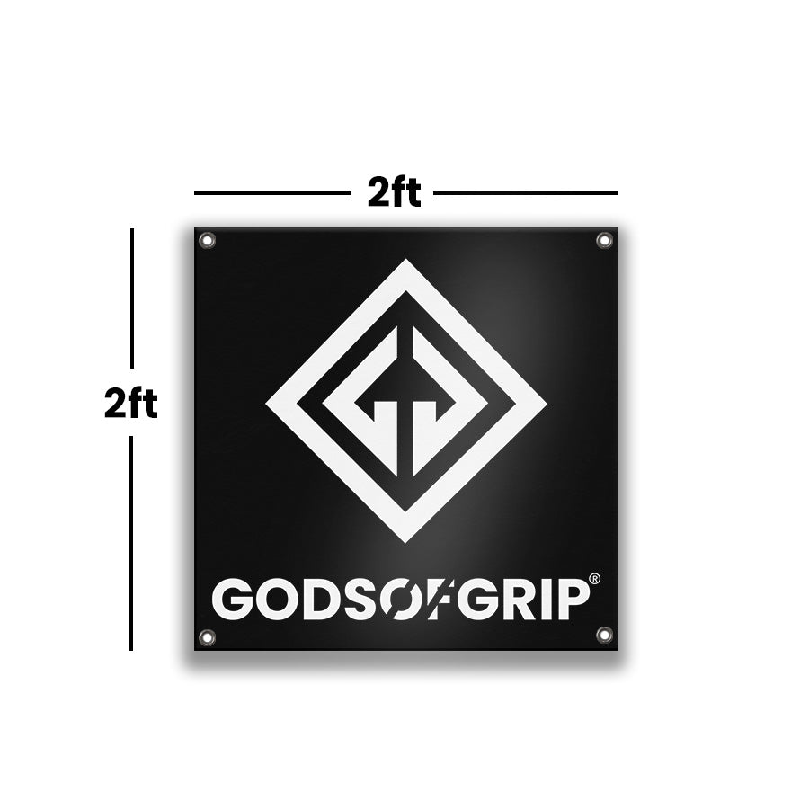 Gods Of Grip Square Banner 2ft