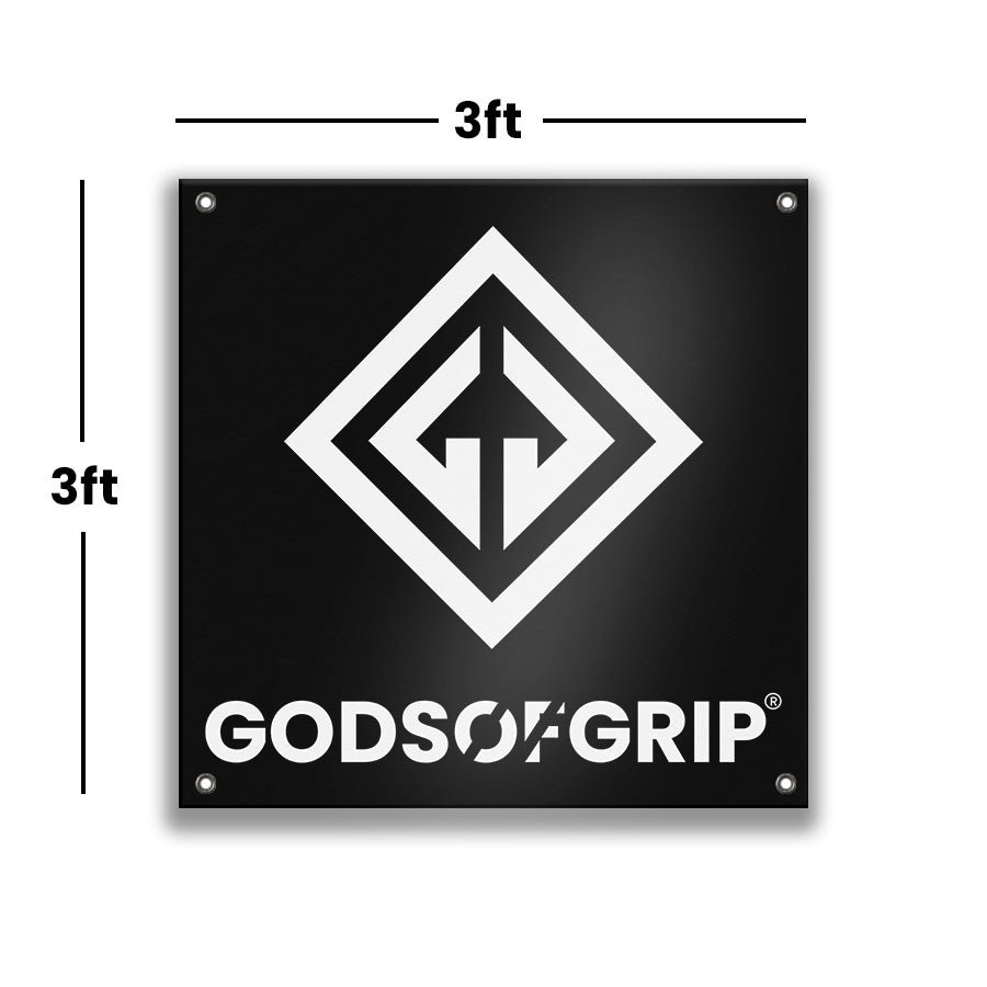Gods Of Grip Square Banner 3ft